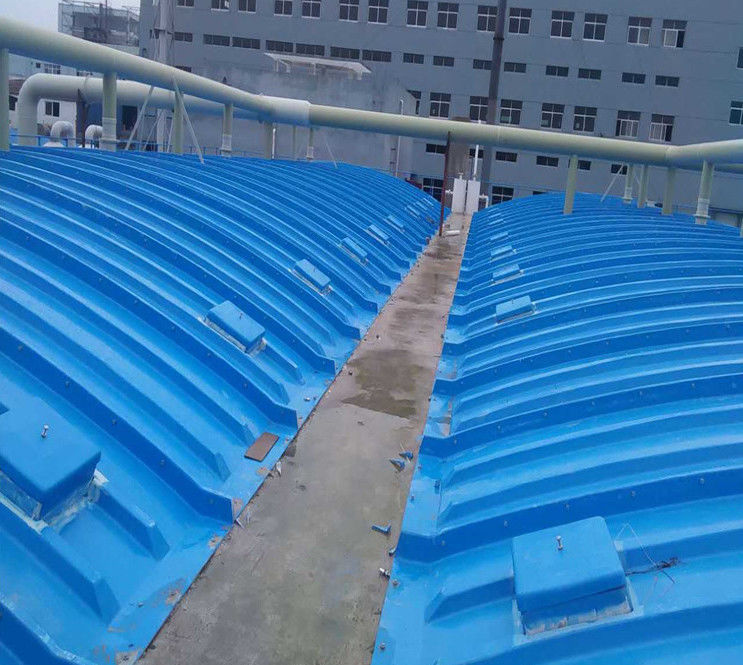 Legt de glasvezel die Versterkte Plastic FRP-Hand op Dekking in Behandelings van afvalwaterinstallatie wordt gebruikt