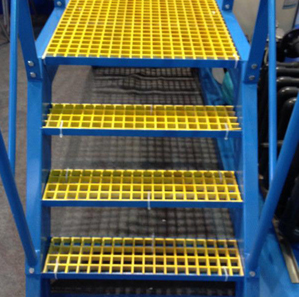 Gele Gangfrp Grating Grating niet van de Misstapglasvezel Comités 30*30mm Grootte