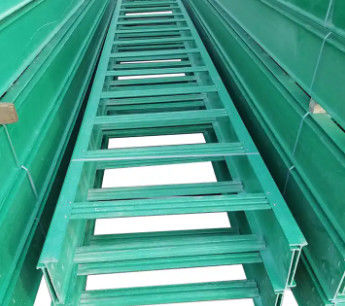 Groene Stevige FRP-Laddertype Kabel Tray Non Combustible High Flexibility