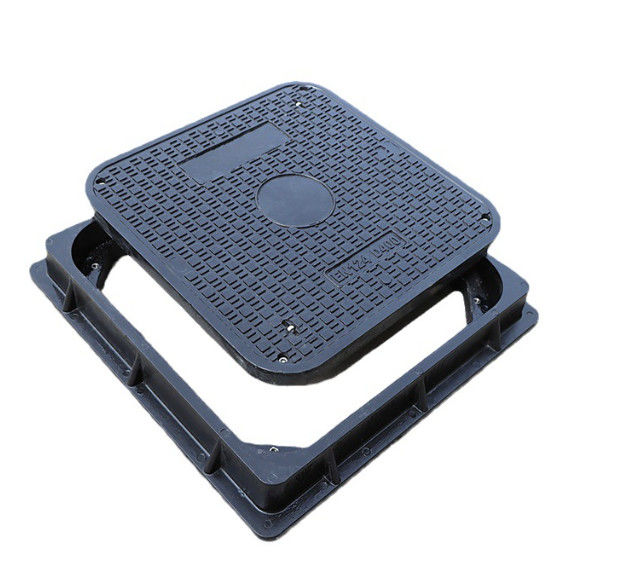 Vierkante vorm 25 mm glasvezel loopgat dekking Standaard grootte Frp kamer dekking, buiten water afvoer dekking
