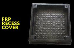 Anti-slip glasvezel loopgat dekking met sterke slagweerstand,donker gekleurde loopgat dekking voor afvoer