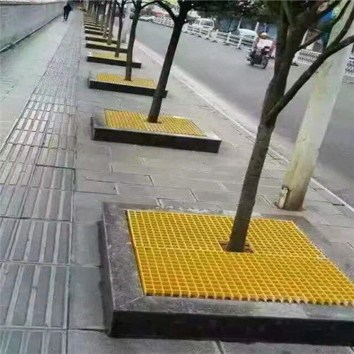 OEM FRP Pultruded Products met uitstekende sterkte, slijtvastheid, bloembed raster