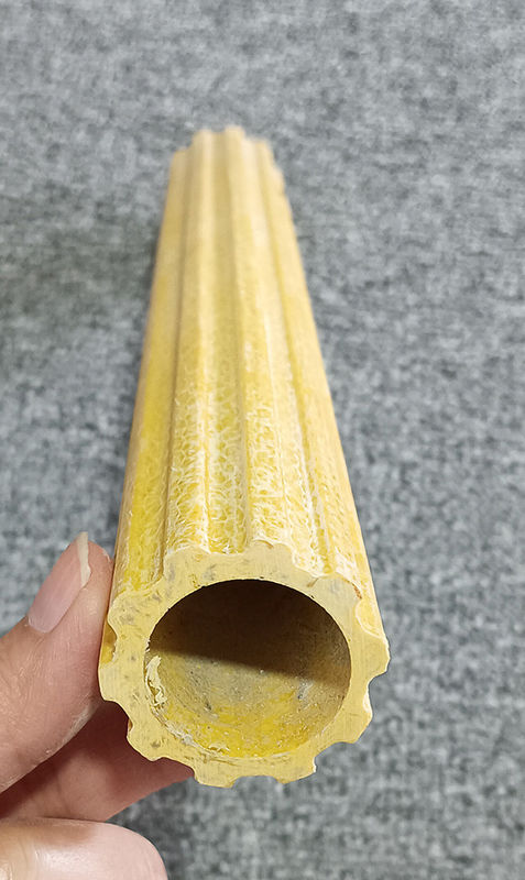 Antislip Frp Pultrusion Profile Frp Ladder Rung Frp Plum holle buis Voor de bouw van gebouwen