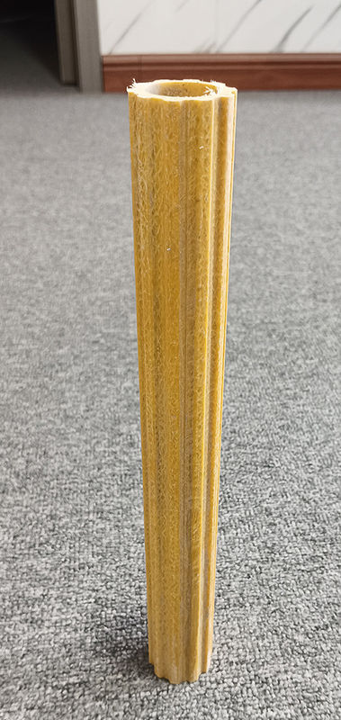 Antislip Frp Pultrusion Profile Frp Ladder Rung Frp Plum holle buis Voor de bouw van gebouwen