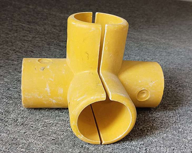 50 mm Ronde buis glasvezel FRP handrail Fitting Elbow Base Tee Vierweg connector