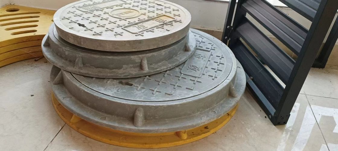 19.7 inch grijs glasvezel cirkel loopgat dekking algemene stijl voor de wegbouw