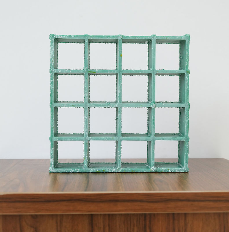 Groene FRP rooster voor platform of loopbrug gebruik en aangepaste grootte en kleur